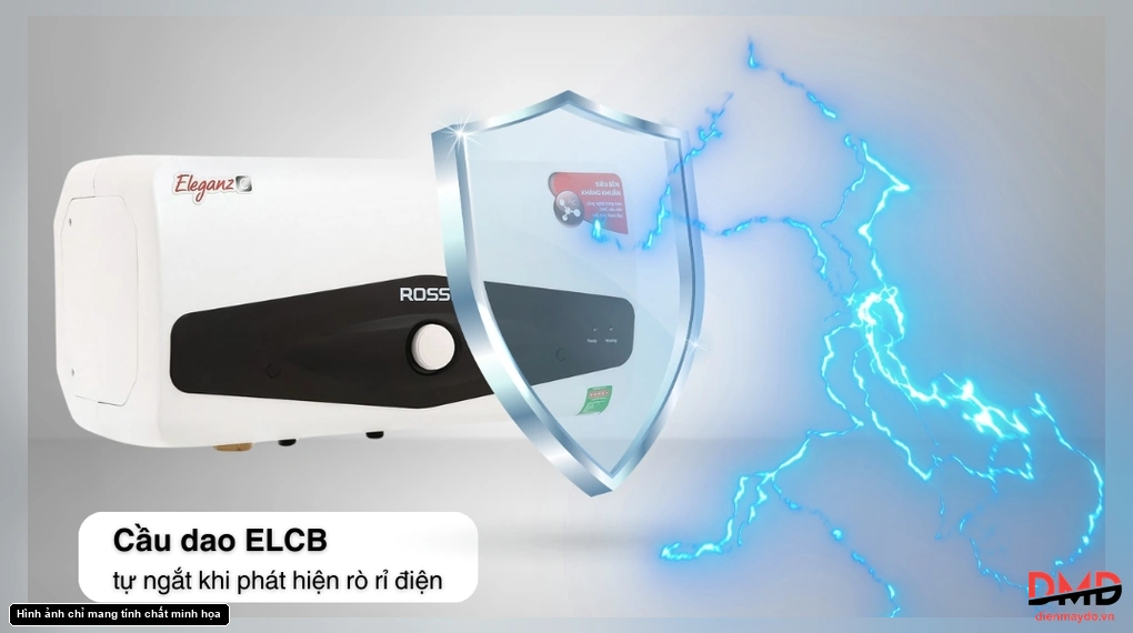 Bình nóng lạnh gián tiếp Rossi Eleganz-C 15 lít 2500W REC15SL