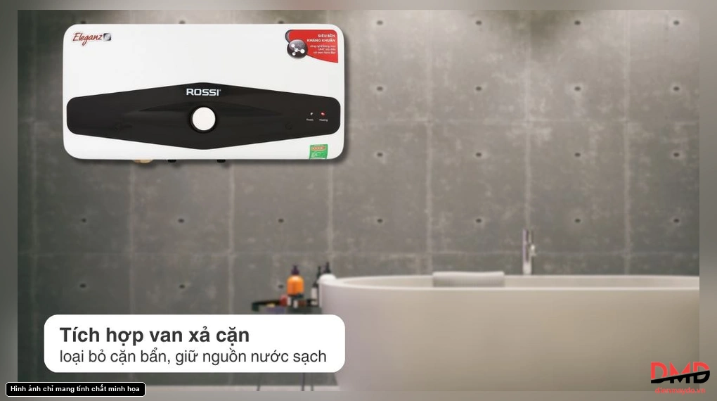 Bình nóng lạnh gián tiếp Rossi Eleganz-C 15 lít 2500W REC15SL
