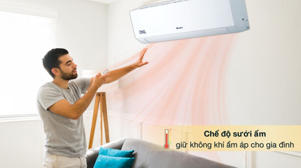 Điều hòa 2 chiều Gree Inverter 1.5 HP BD12HI