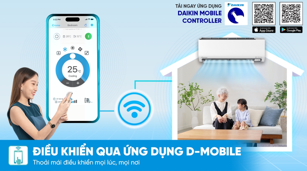 Điều hòa Daikin Inverter 1.5 HP ATKF35ZVMV