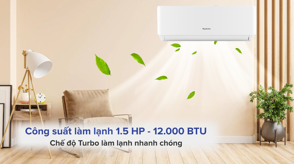 Điều hòa Nagakawa Inverter 1.5 HP NIS-C12R2T28