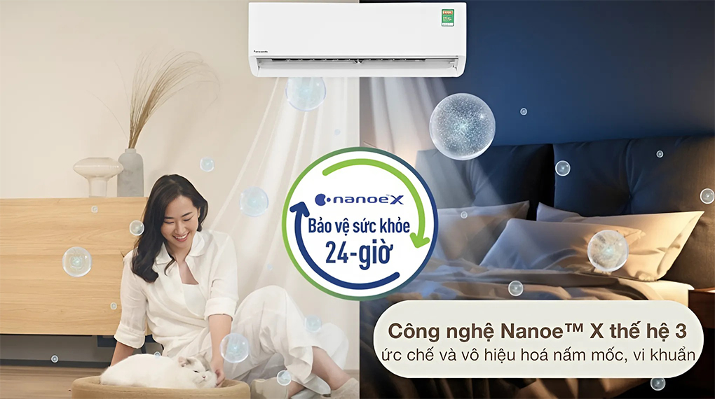 Điều hòa Panasonic Inverter 1.5 HP CU/CS-XU12BKH-8