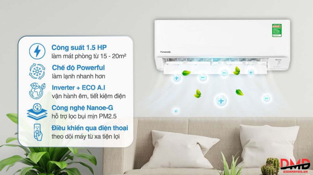 Panasonic RU12CKH hay RU9CKH chọn công suất nào