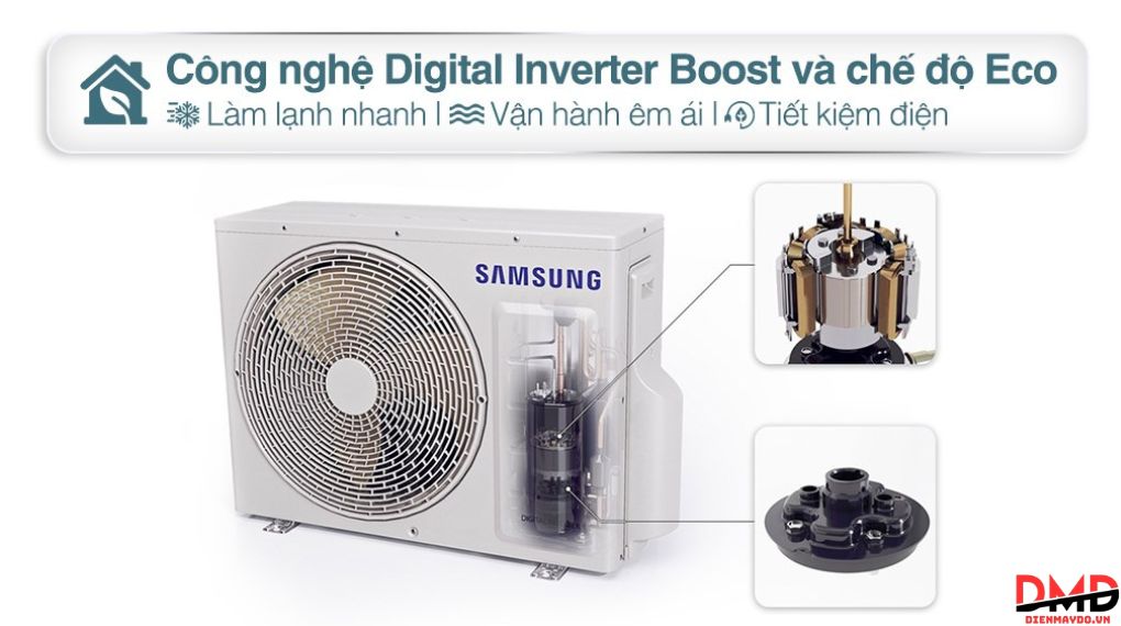 Điều hòa Samsung Wind-Free Inverter 1 HP AR10CYFAAWKNSV