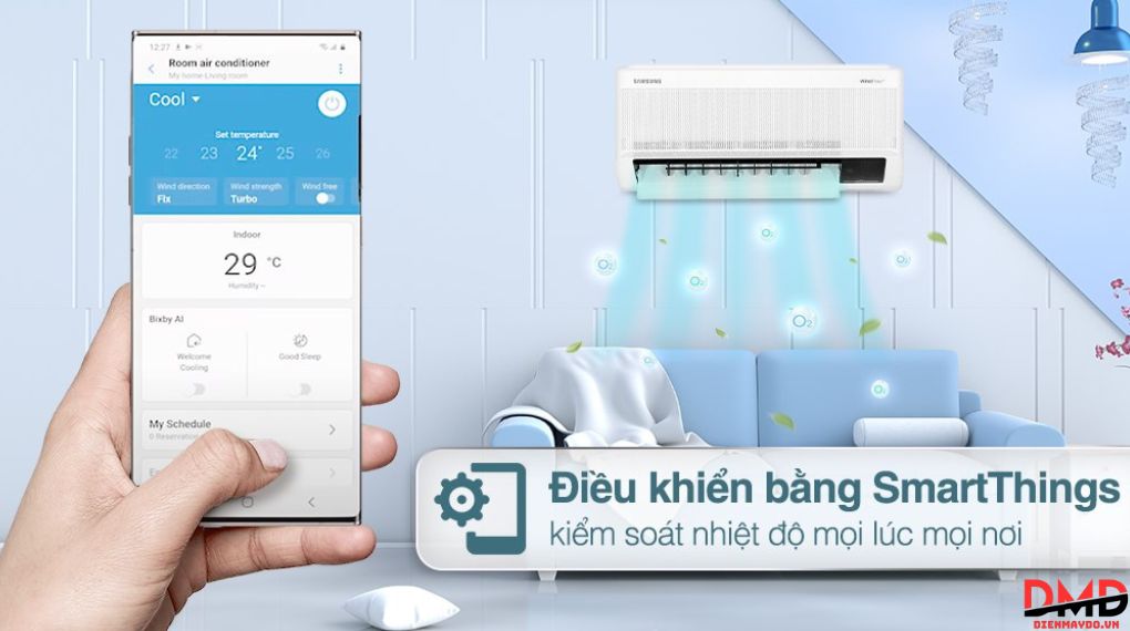 Điều hòa Samsung Wind-Free Inverter 1 HP AR10CYFAAWKNSV