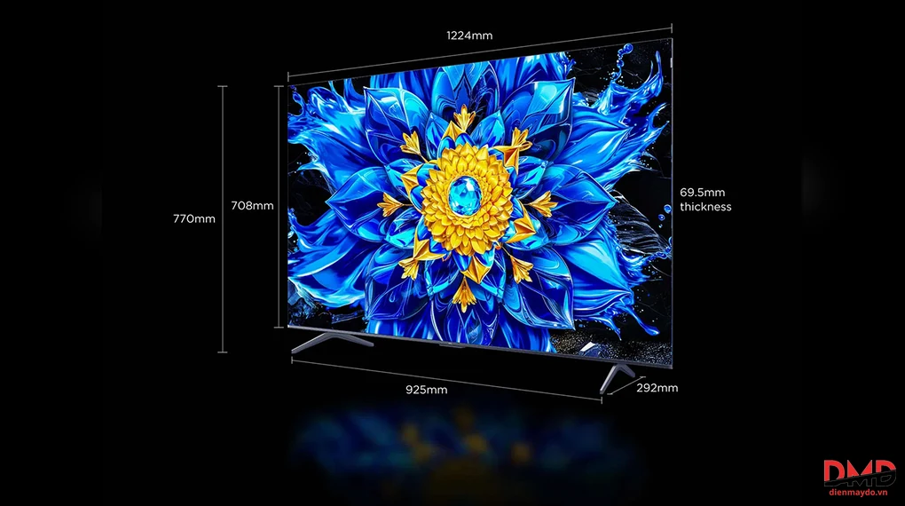 Google Tivi TCL QD-Mini LED 4K 55 inch 55P8LS