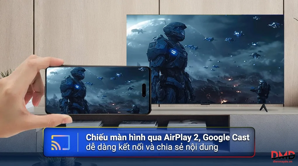 Google Tivi TCL QLED 4K 43 inch 43P7L