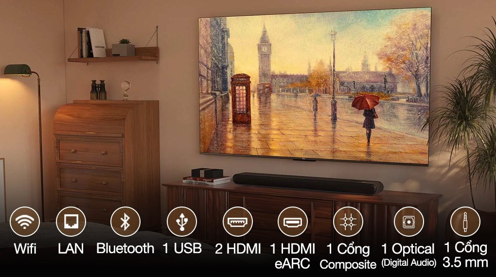 Google Tivi TCL QLED 4K 55 Inch 55C645