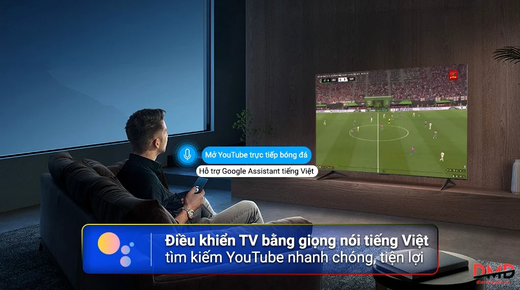 Google Tivi TCL 65P7L hỗ trợ điều khiển bằng giọng nói tiếng Việt tiện lợi