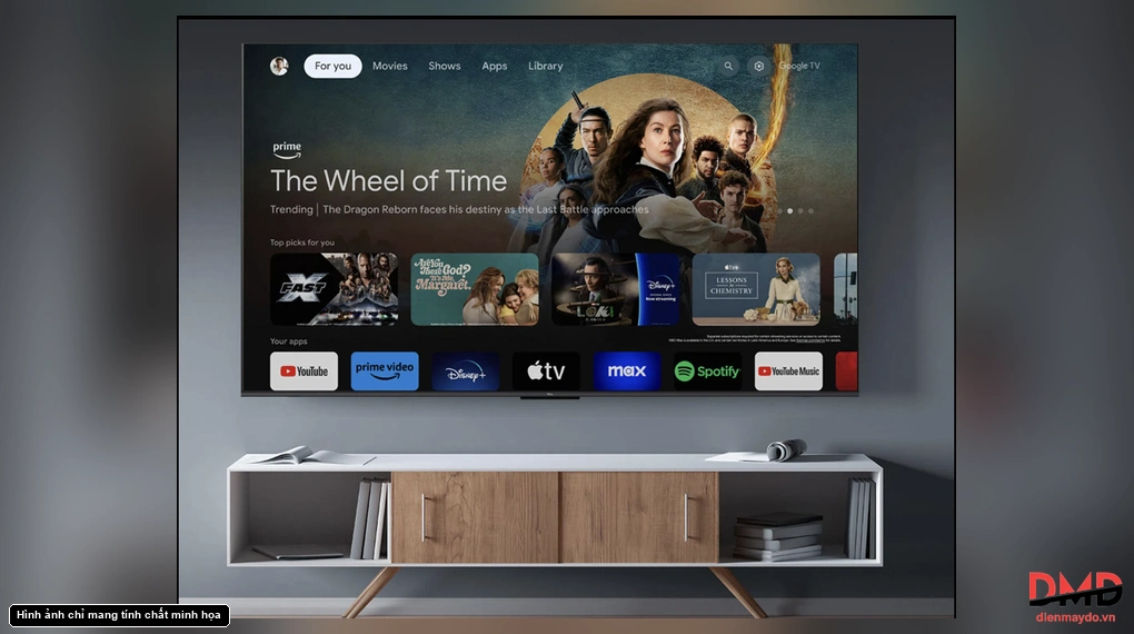 Google Tivi TCL QLED 4K 75 inch 75T6D