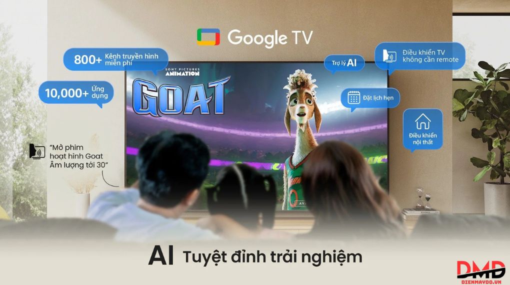 Google Tivi True RGB Sony AI 4K 65 inch K-65XR70M2
