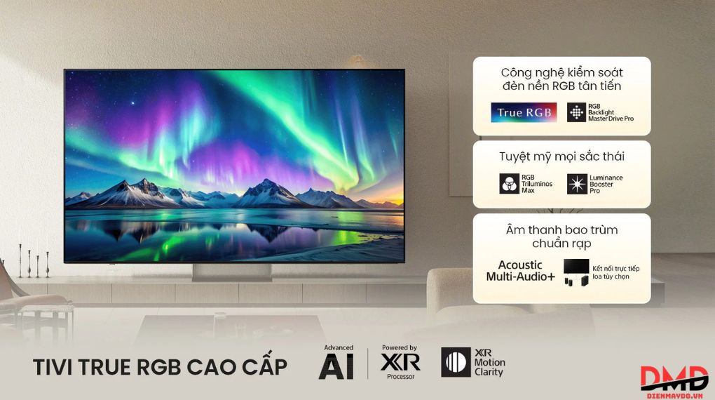 Google Tivi True RGB Sony AI 4K 75 inch K-75XR90M2