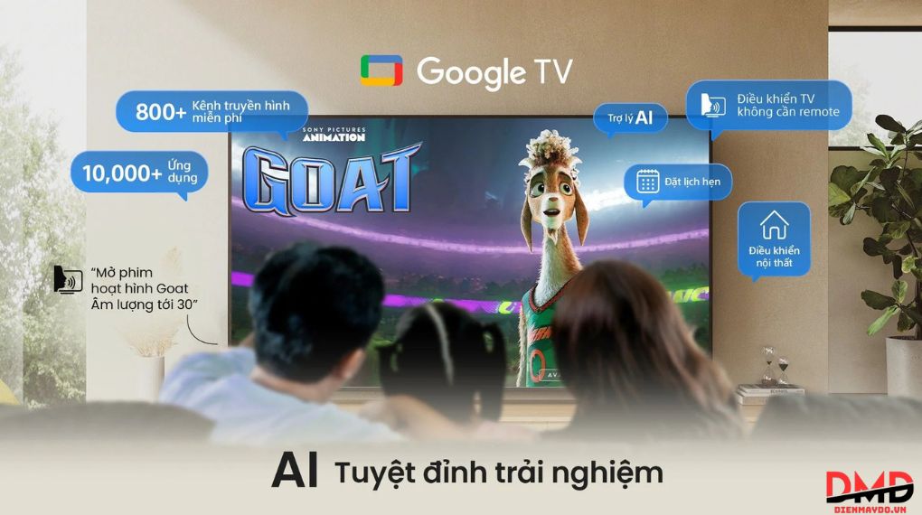 Google Tivi True RGB Sony AI 4K 75 inch K-75XR90M2