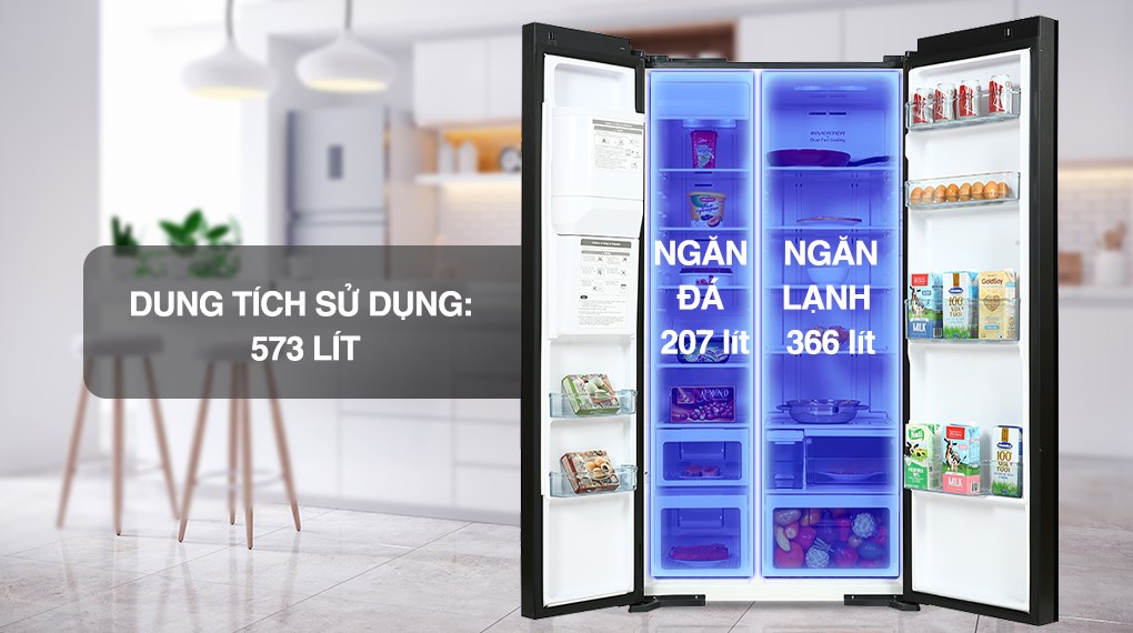 Tủ lạnh Hitachi Inverter 573 lít R-SX800GPGV0(GBK)