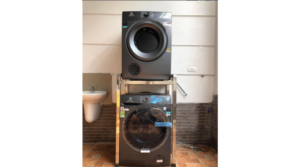 Kệ Máy Giặt Máy Sấy 2 Tầng Inox