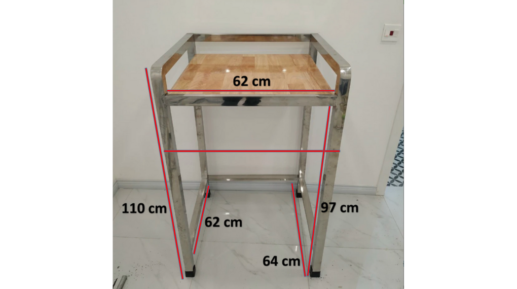 Kệ Máy Giặt Máy Sấy 2 Tầng Inox