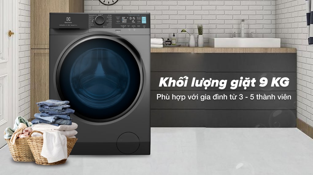 Máy giặt Electrolux 700 Inverter 9 kg EWF9042R7SB