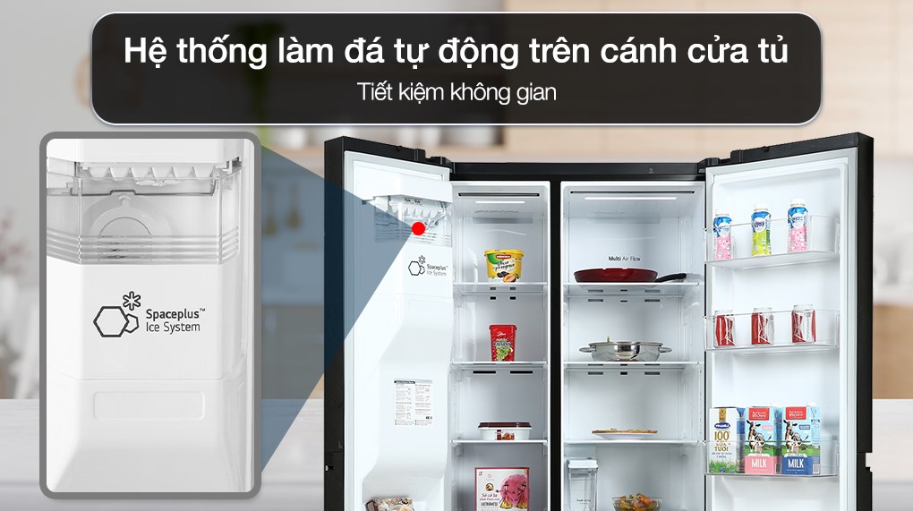 Tủ lạnh LG Inverter 635 lít Side By Side GR-D257WB