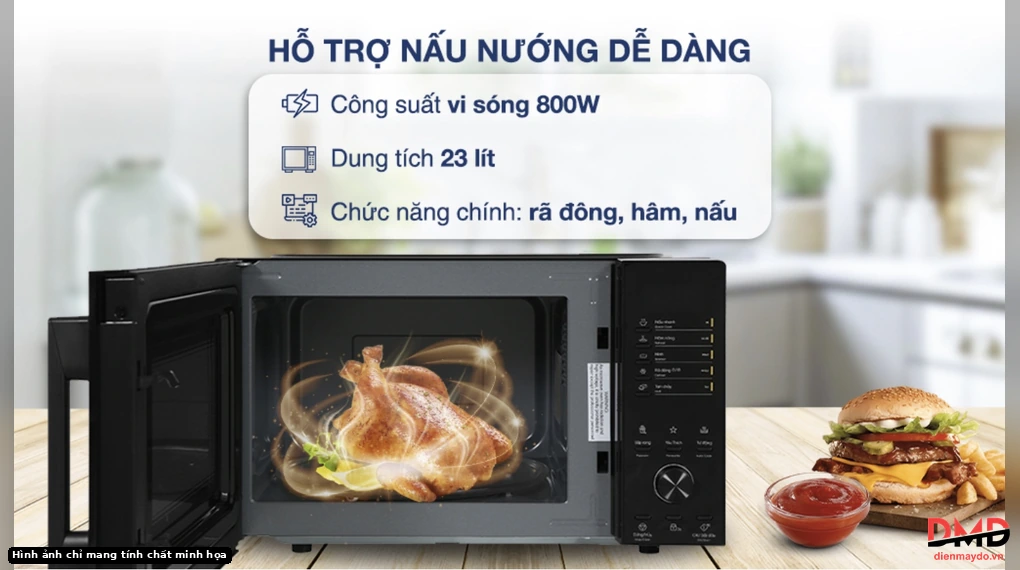 Lò vi sóng Electrolux EMM23D22B 23 lít