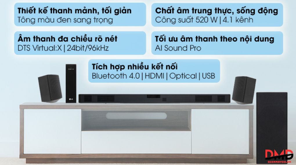 Loa thanh và tivi nên ghép bộ nào cho phòng khách