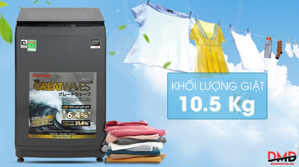 Máy giặt Aqua 12 kg có hợp gia đình 5–6 người