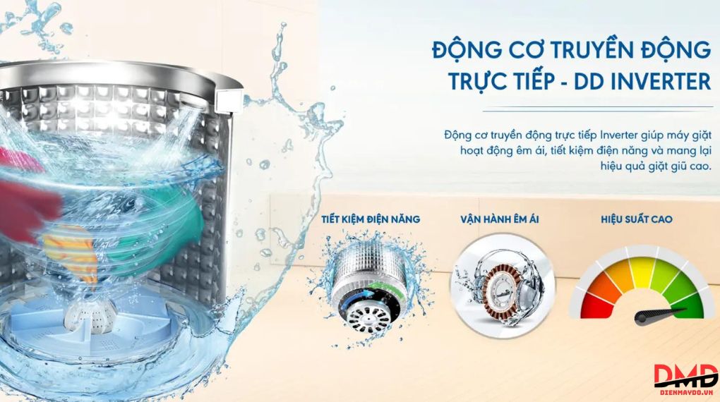 Máy giặt Aqua Inverter 11 kg AWM11-B2158L(B)