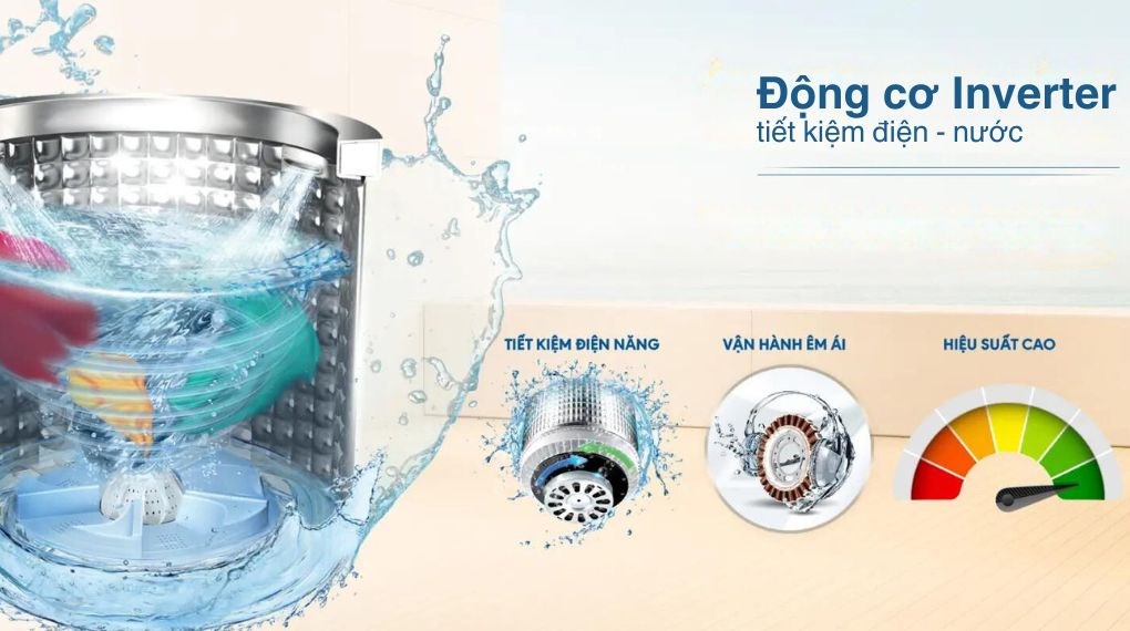 Máy giặt Aqua Inverter 12 kg AW12-BP4959U1K(B)
