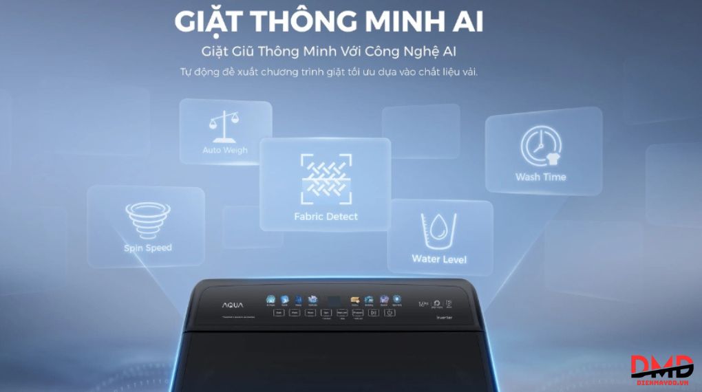 Máy giặt Aqua Inverter 13 kg AWM13-B2158L(B)