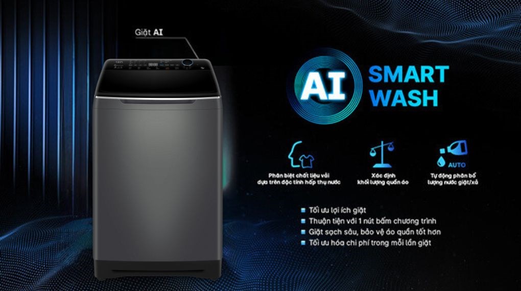 Máy giặt Aqua Inverter 14 kg AQW-DR140UHT PS