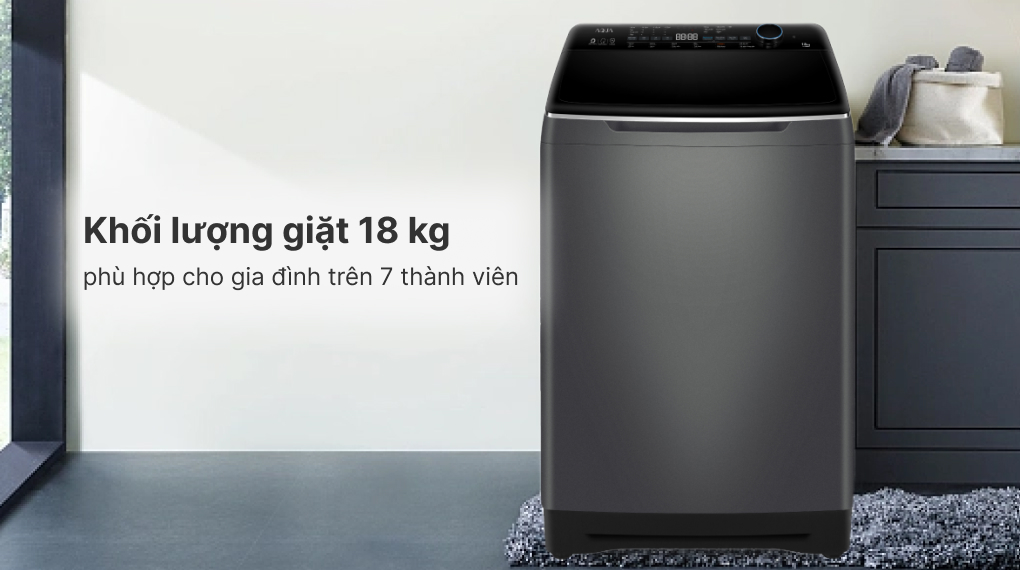Máy giặt Aqua Inverter 18 kg AQW-DR180UHT PS