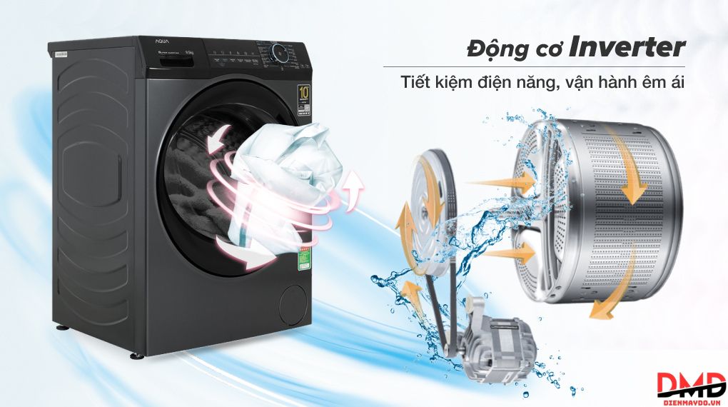 Máy giặt Aqua Inverter 9.5 kg AQD-A952J BK