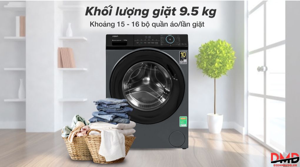 Máy giặt Aqua Inverter 9.5 kg AQD-A952J BK