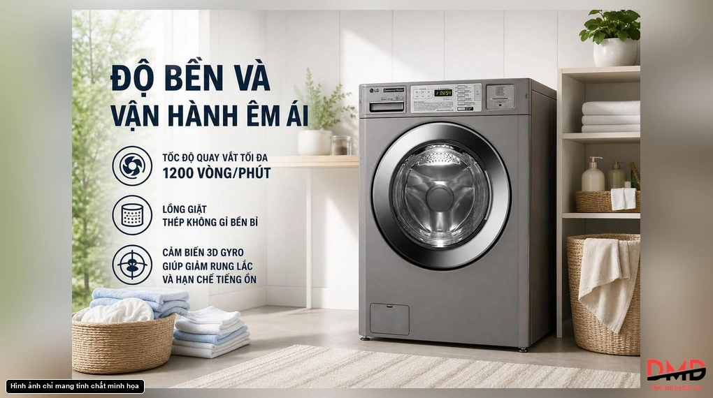 Máy giặt công nghiệp LG Inverter 13 kg CWG27MDQRS
