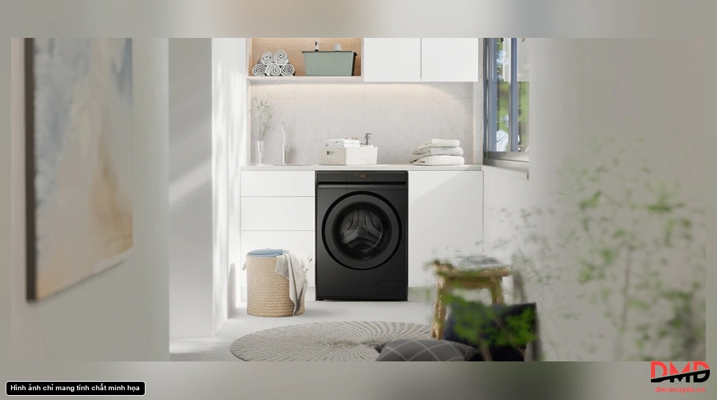 Máy giặt sấy Panasonic na S20DG1BVT so huu thiết kế tinh gon tiện lợi