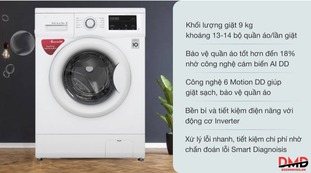 Máy giặt Electrolux hay LG cho gia đình 4 người