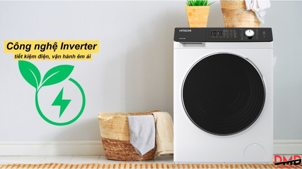 Máy giặt Hitachi Inverter 10.5 kg BD-1054HVOW