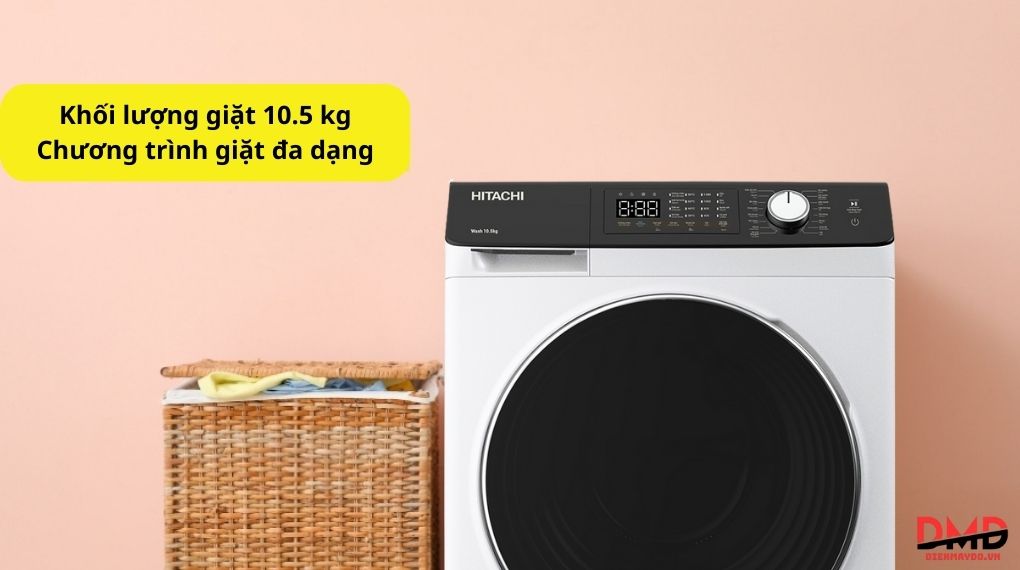 Máy giặt Hitachi Inverter 10.5 kg BD-1054HVOW