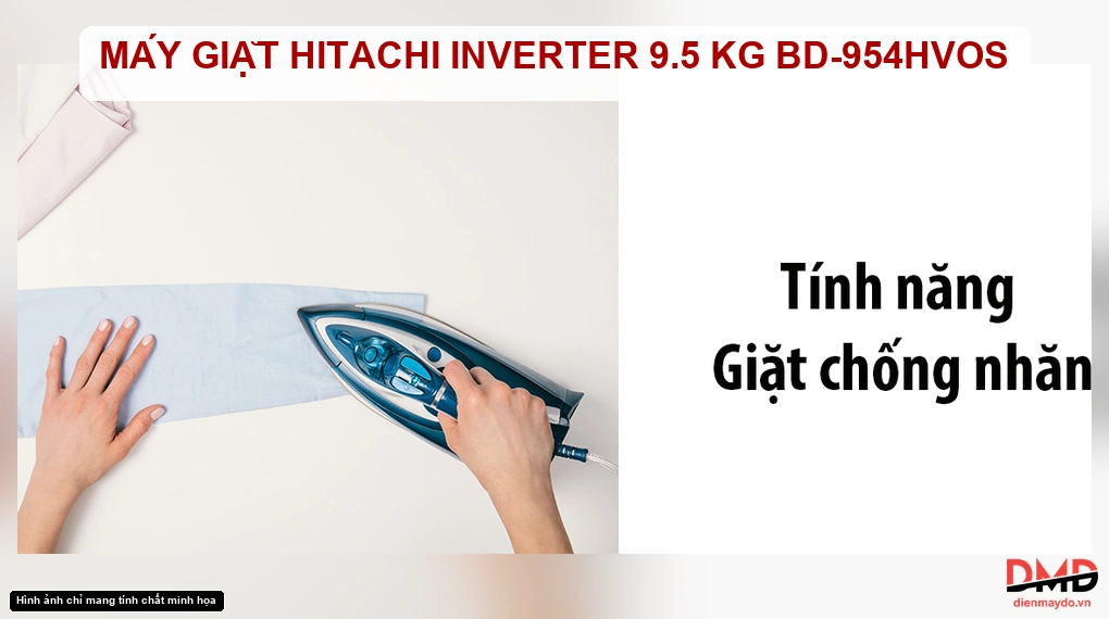 Máy giặt Hitachi Inverter 9.5 kg BD-954HVOS