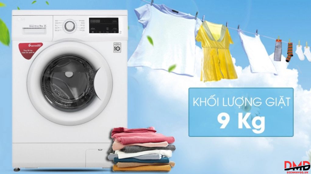 Máy giặt LG 9 kg cửa ngang hay cửa trên dễ dùng