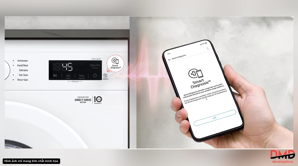 Máy giặt LG Inverter 9 kg FB1209S5O