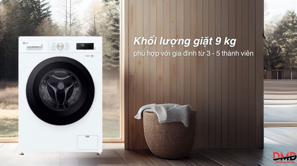 Máy giặt LG Inverter 9 kg FB1209S6W1