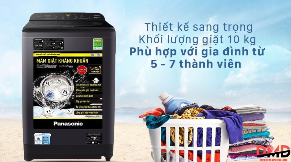 Máy giặt Panasonic Inverter 10 kg NA-F100A9BRV