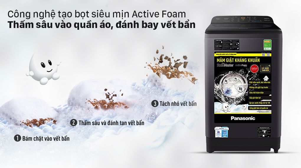 Máy giặt Panasonic 9 kg NA-F90A9BRV