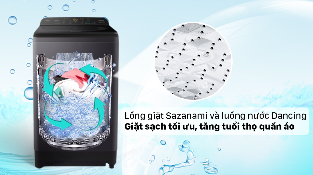 Máy giặt Panasonic 9 kg NA-F90A9BRV