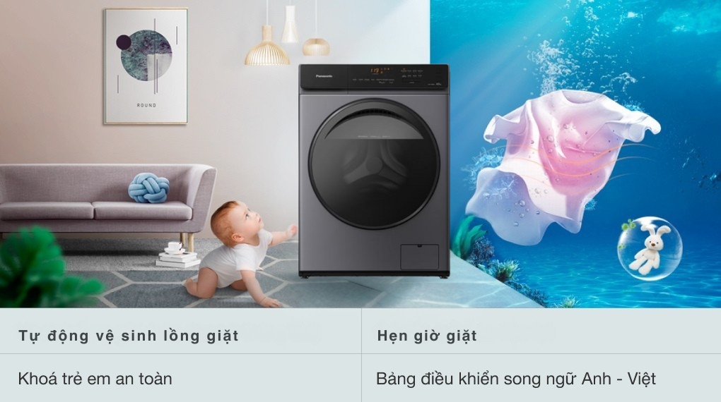 Máy giặt Panasonic Inverter 10 kg NA-V10FA1LVT
