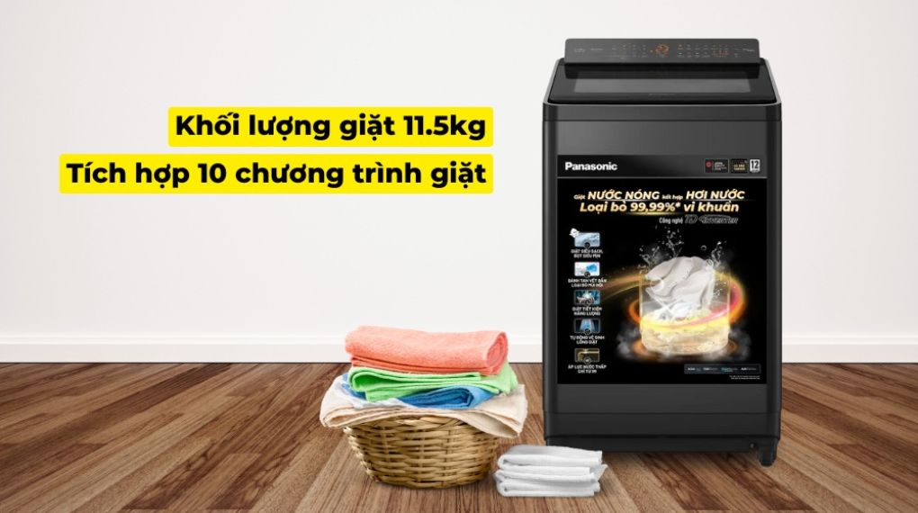 Máy giặt Panasonic Inverter 11.5 Kg NA-FD115V3BV