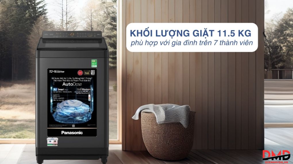 Máy giặt Panasonic Inverter 11.5 kg NA-FD115W3BV