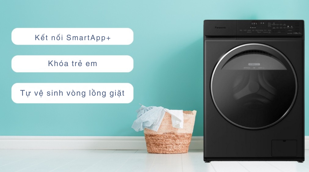 Máy giặt sấy Panasonic Inverter 11.5/2 kg NA-V115FW1BV