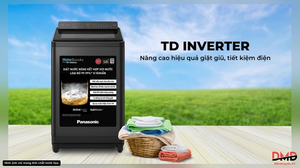 Máy giặt Panasonic Inverter 12.5 kg NA-FD125V3BV