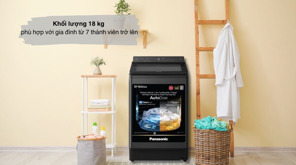Máy giặt Panasonic Inverter 18 kg NA-FD180W3BV 